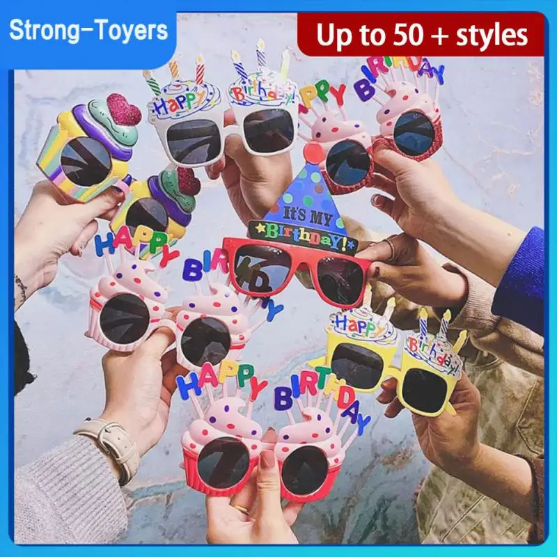 

Birthday Party Kids Glasses Party Supplies Happy Birthday Cup Cake Glasses Sunglasses Party Glasses Fun Glasses Birthday Glasses