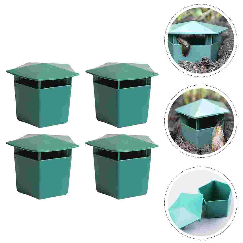 

4 Pcs Insect Trap Practical Snail Traps Plastic Snails Garden Catchers Trapping Tools Simple