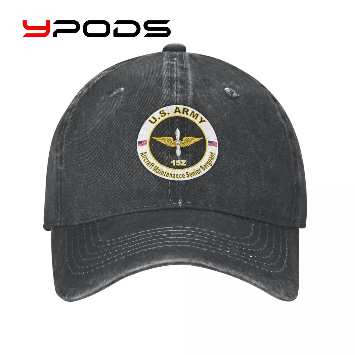 

U.S. Army MOS 15Z Aircraft Maintenance Senior Sergeant Vintage Baseball Cap Washable Cotton Adjustable Cap