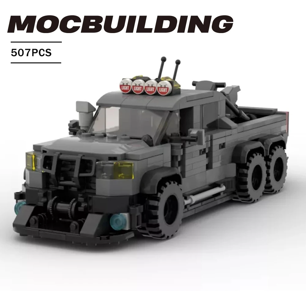 

Конструктор MOC, скоростной чемпион, Раптор, 6*6, суперкар, Shelby GT500, спортивный автомобиль, сборка, гоночная модель, «сделай сам», кирпич, детская...