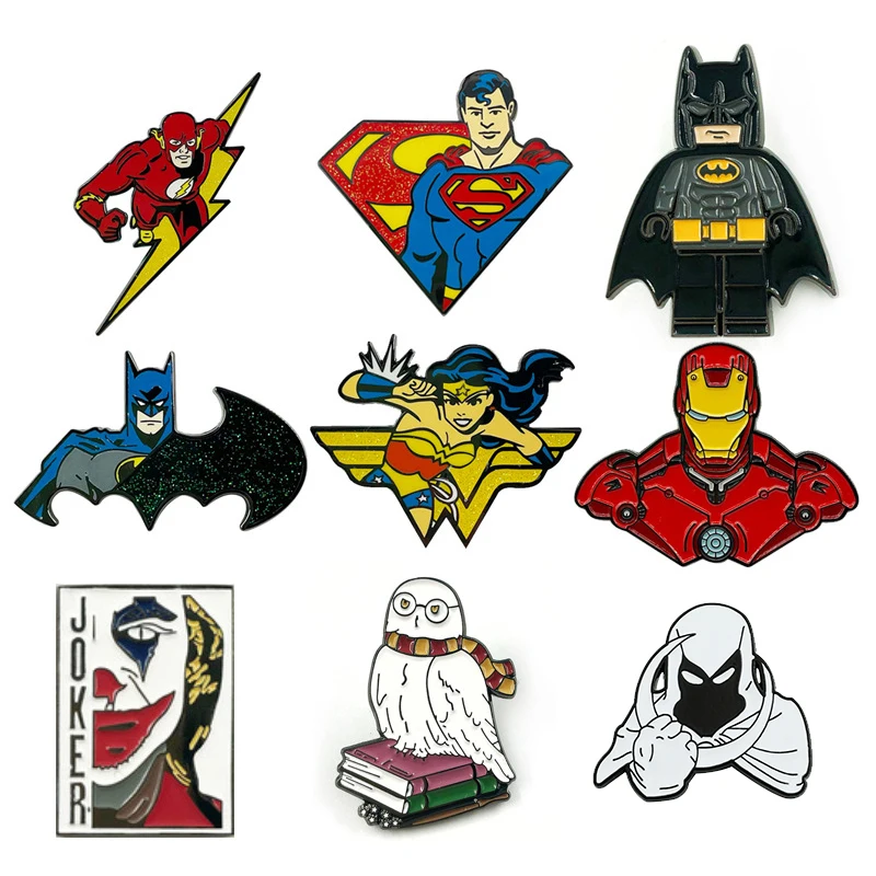 Коллекция Disney Marve, брошь, значок, Человек-паук, Железный человек, Капитан Америка, Халк, Мстители, металлическая эмалированная булавка на лацкан, аксессуары