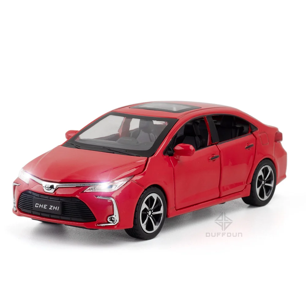 

1/32 Diecast Toyota Carola Car Model Metal Alloy Toy Vehicle With Pull Back 6 Doors Opend Cars Models The Best Gift For Children