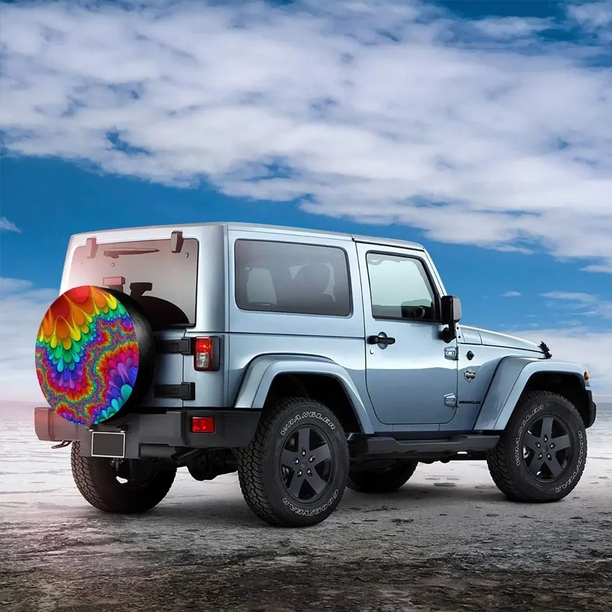 Foruidea Tie Dye абстрактный чехол для запасного колеса радужного цвета