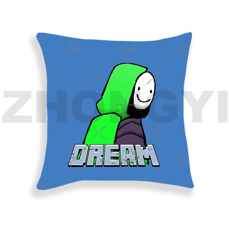 

3D Printed Dream Smp Pillow Case MCYT Dream Team Pillowcover Sofa Body Pillow Anime Cushion Pillow Hugs Home Decoration 45x45cm