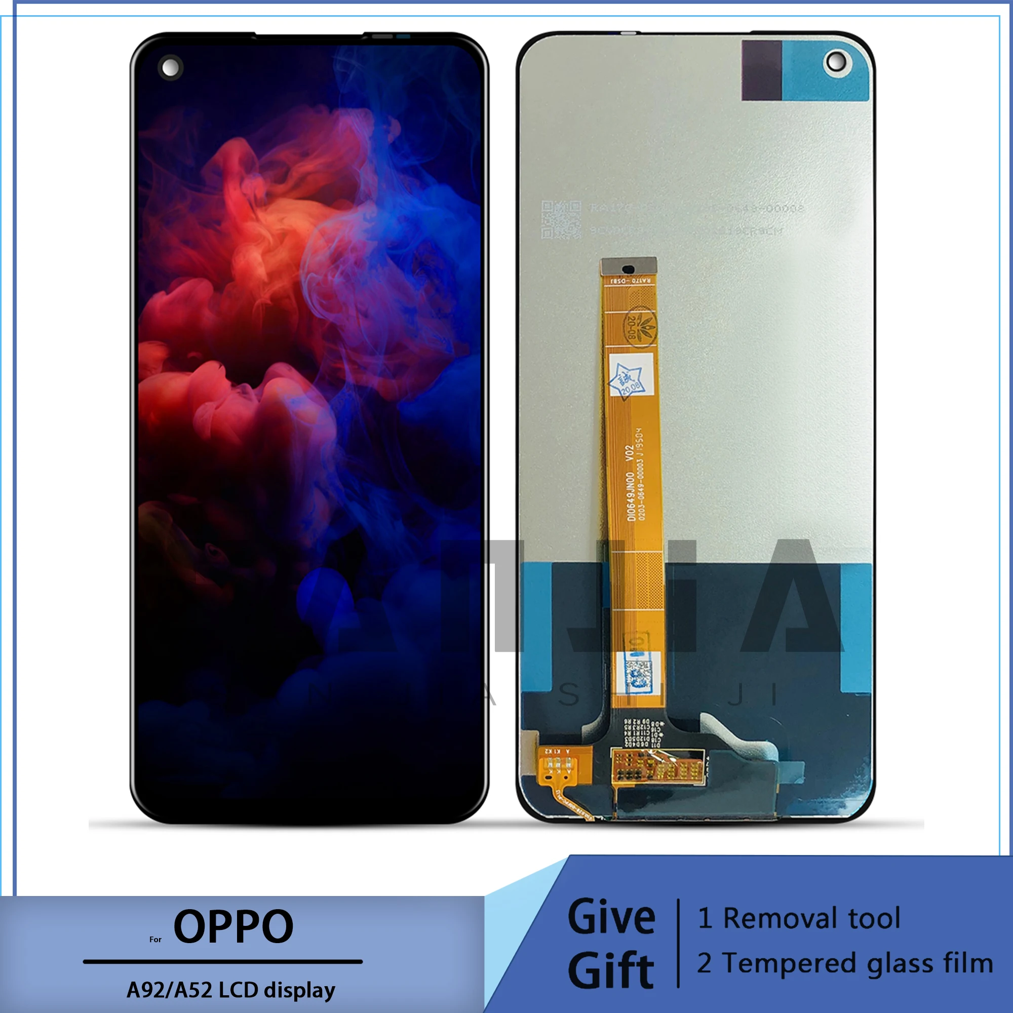 ЖК-дисплей OPPO A52/A92 для смартфона, Tela De Moldura, оригинальный сенсор, 6,5 дюйма, Cph2061, Cph2069
