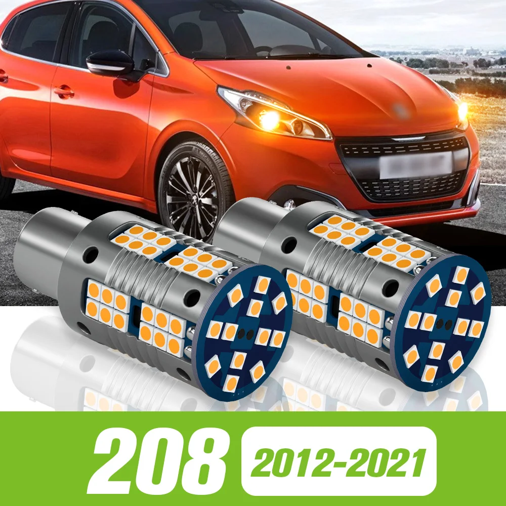 

2pcs For Peugeot 208 2012-2021 LED Turn Signal Light Turning Lamp 2013 2014 2015 2016 2017 2018 2019 2020 Accessories