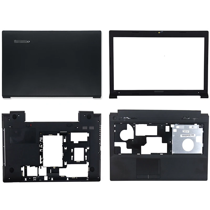 

New For Lenovo B590 LB59A B595 Laptop LCD Back Cover Front Bezel Palmrest Bottom Case 90201909 60.4XB04.012 60.4XB04.001 Black