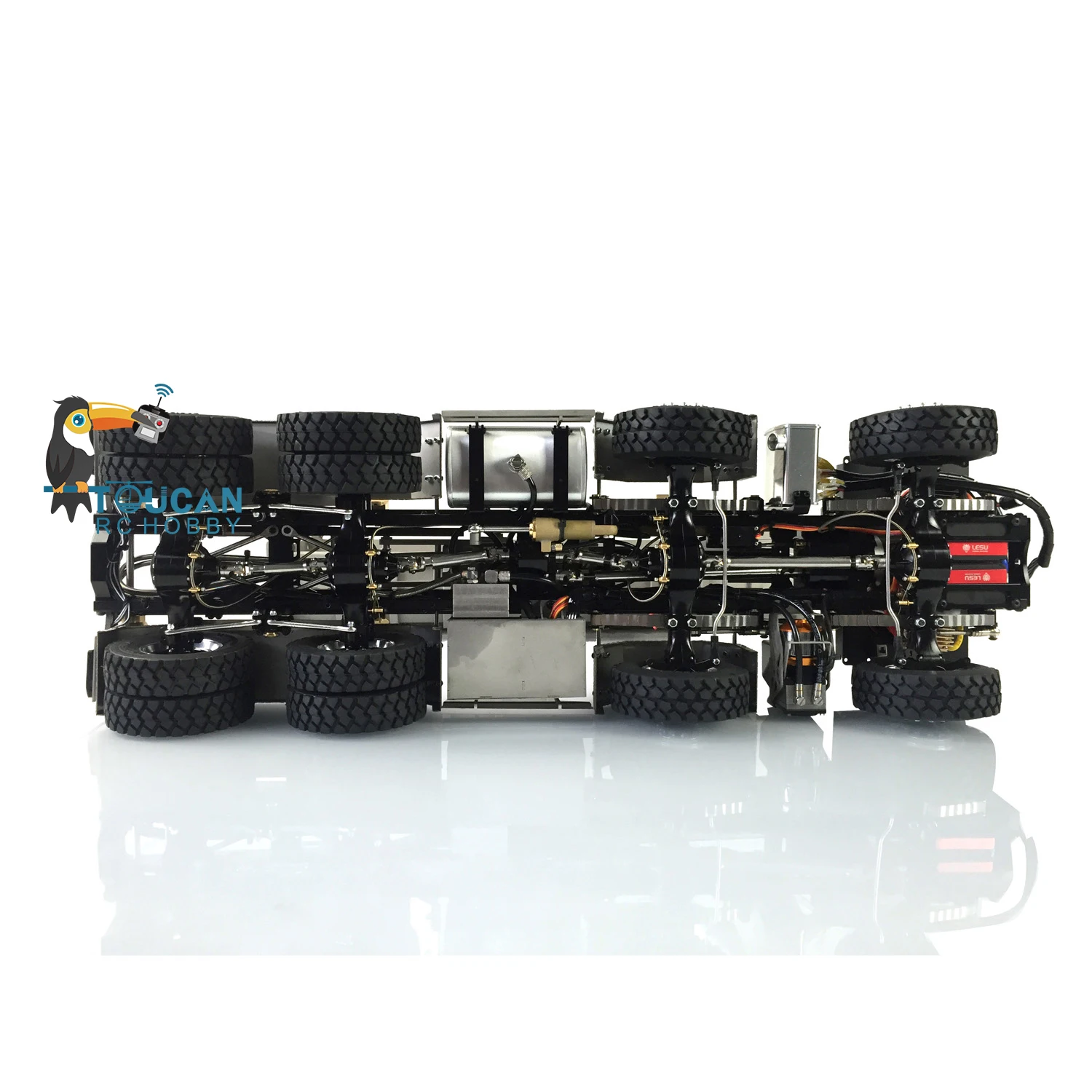 LESU 1/14 гидравлический цилиндр MAN Car TGS 8*8 RC самосвал со звуком Металлическое шасси
