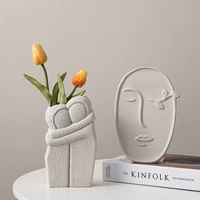 abstract face model vase ceramic vases for decoration flower vase nordic home decoration table decoration living room gifts
