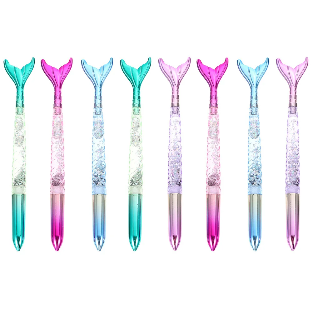 

Pens Pen Mermaid Ballpointwriting Ink Kids Wholesaleboutique Items Fish Rollerball Decorative Birthday Fountain Goodi Party