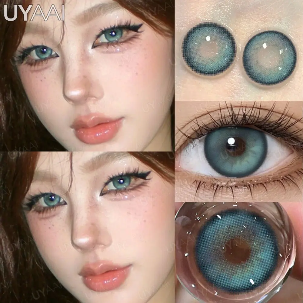 UYAAI 1 пара модных контактов для макияжа линз красоты новый стиль синие контакты