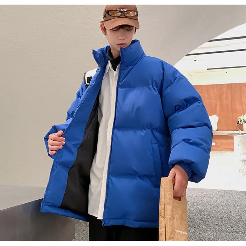 Winter Jacket Men Warm Fashion 6 Colors Casual Thickening Jacket Men Streetwear Loose Short Coat Mens Parker Plus Size M-5XL