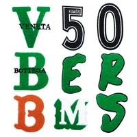 m b v r letter patch number chenille icon english towel embroidery applique patch for clothing diy iron on patch on the stickers