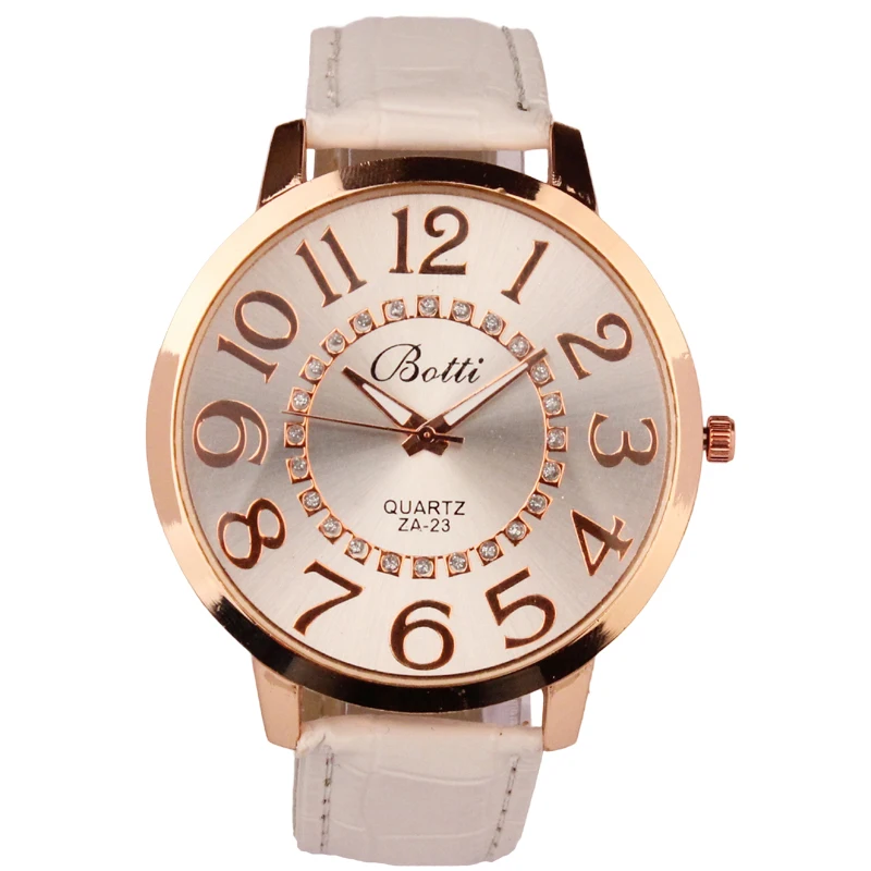 

Reloj Mujer Fashion Watch For Women Big Dial Analogue Quartz Leather Watch Relogio Feminino Wristwatch Women Female Gift