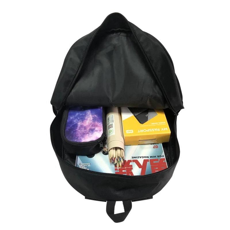 Customize Your Logo / Image / Name Backpack Children School Bags Boys Girls  Black Kindergarten Bag Kids Bookbag Gift images - 6