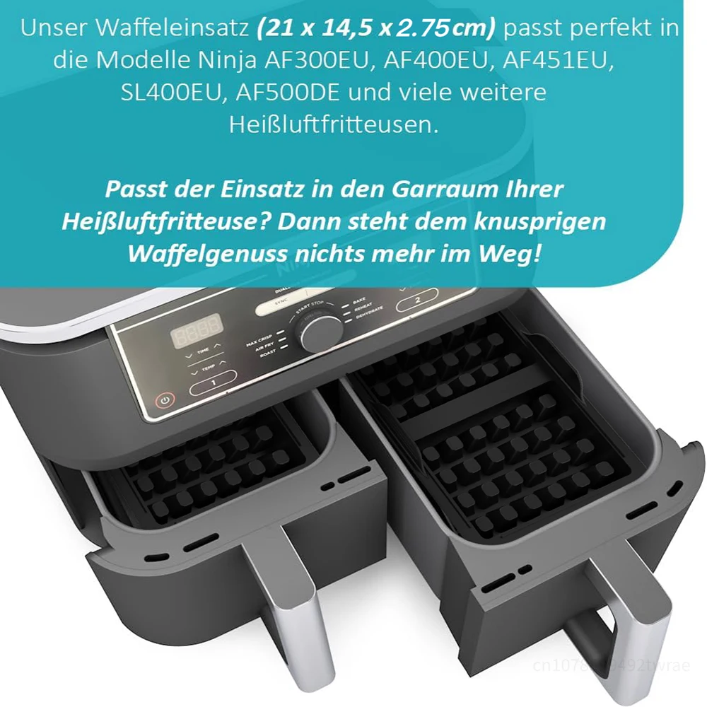 1/2 шт. фритюрница вафельная силиконовая форма для выпечки Ninja AF300EU AF400EU AF451EU SL400EU