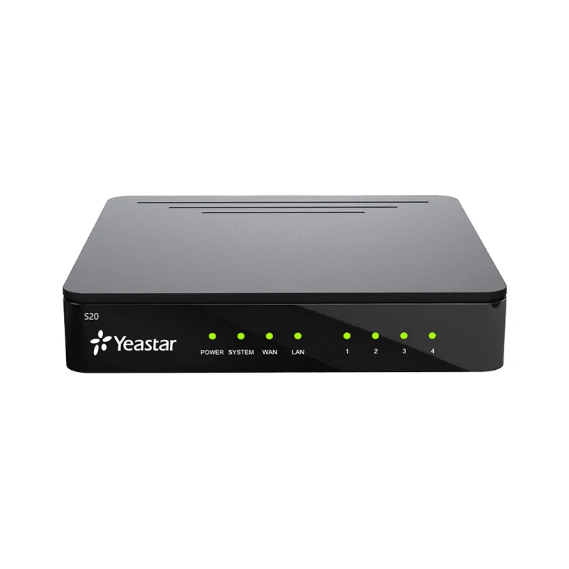

Yeastar S20 VoIP PBX with 20 SIP users,10 Concurrent Calls, Max support 4 FXS/FXO/BRI Ports, 1 GSM/CDMA/3G/4G Channel Optional