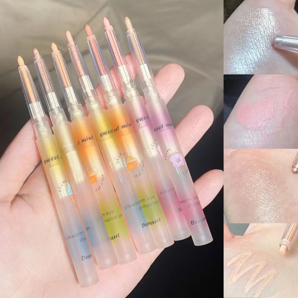 

1pc Shiny Glitter Eyeshadow Pen Eyeliner Pearlescent Matte Highlight Pen Long-lasting Brighten Silkworm Makeup Tool Cosmetics