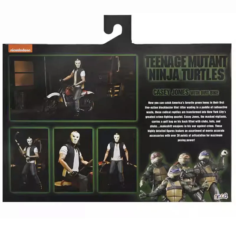 Фигурка Кейси Джонса с грязевым велосипедом NECA 54514 Черепаха-ниндзя, фигурки героев, аниме TMNT, модель, периферийные устройства, 7 дюймов, подарок (art.: 3920d0bb1368e) - 3920d0bb1368e