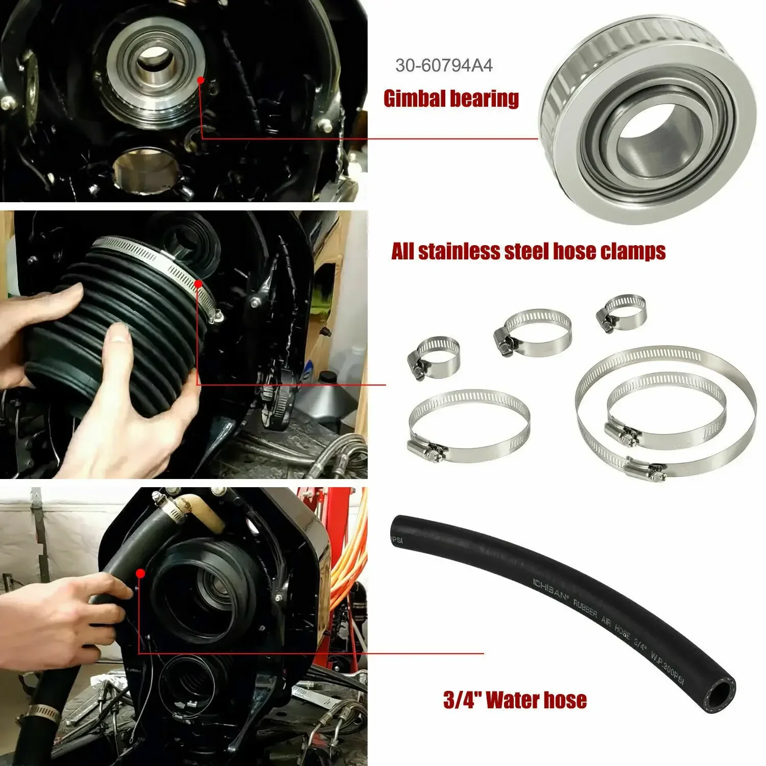 Chuang Qian для Alpha One Gen 2 ремонтный комплект сильфонного транцевого уплотнения с