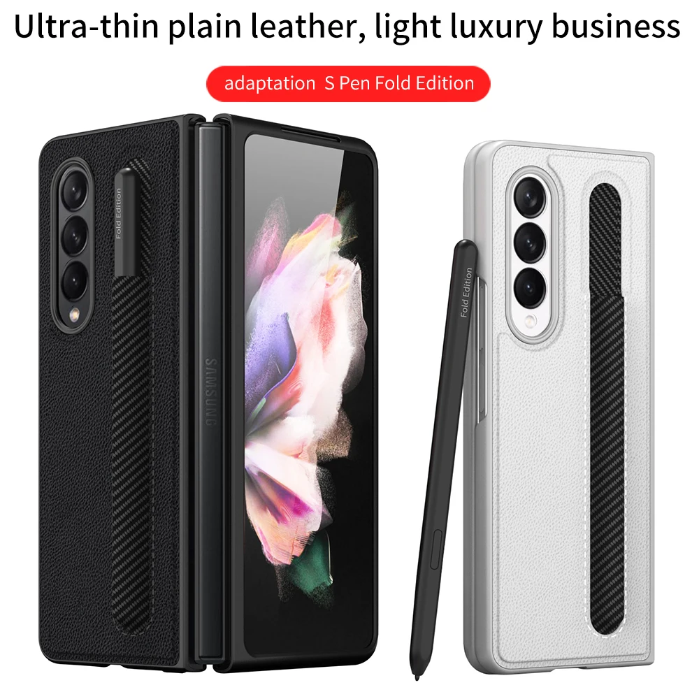 

Folding Protective Cover For Galaxy Z Fold 3 5G Anti-Drop Slim Thin Protective Case Shockproof Bumper Cover For Galaxy Z Fold 3