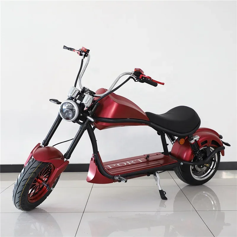 

SUMMER SALES DISCOUNT ON DEAL FOR Harleys Style 2000W 60V 20AH Electric Fat Wide Tire Scooter Chopper CityCoco OXBLOOD RED Hot