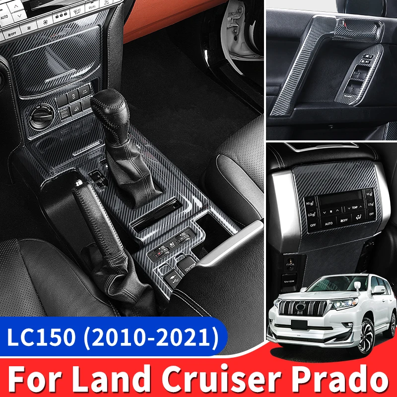 

For Toyota Land Cruiser Prado 150 Lc150 Fj150 2010-2021 Interior Decoration Upgrade Accessories Gearbox Panel Air Outlet Handle
