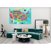 art fabric photography backdrops props physical map of the world wall poster home school decoration baby background dt 35