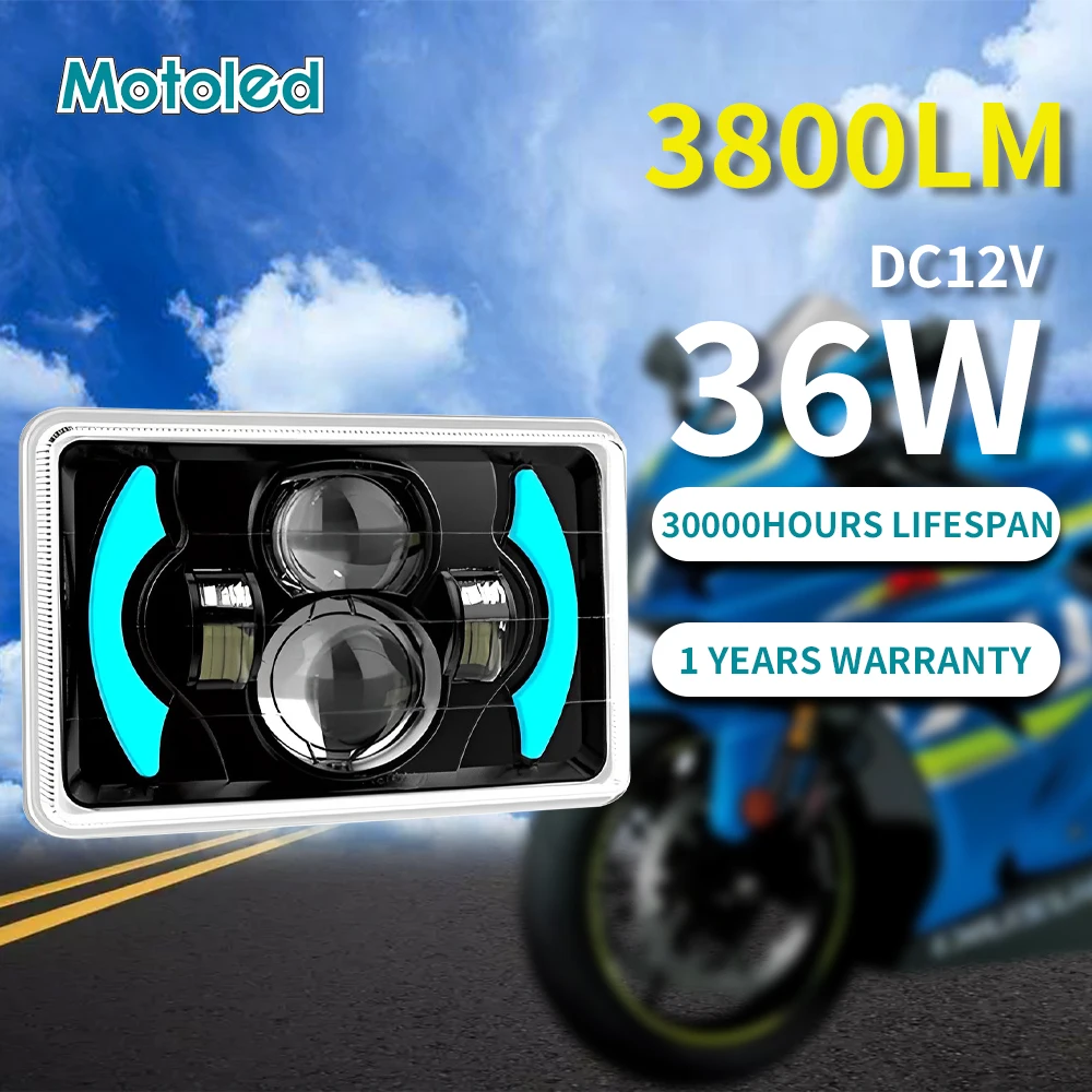 

Motoled DC12V Projector Lens Motorcycle LED Accessory Headlight Motocicleta Led Light for Moto Cg125 125cc Mt03 Motos Equipement