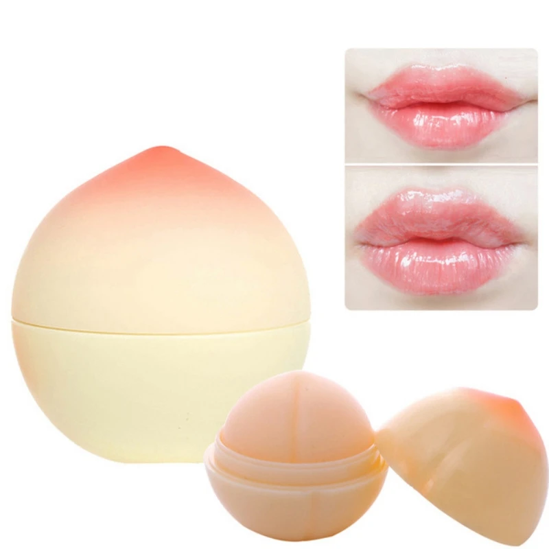 

Peach Shaped Lip Balm Moisturizer Anti-Drying Lips Care Moisturizing Nourishing Lipstick Makeup
