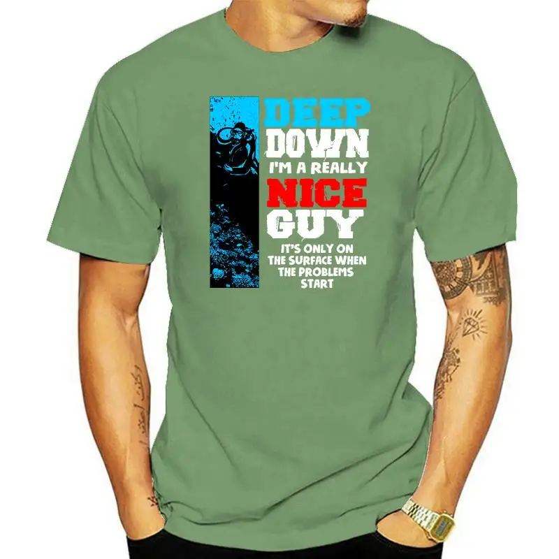 

Scuba Diving T Shirt Unique Size S-3xl Cotton Unique Breathable Customized Spring Sunlight Shirt