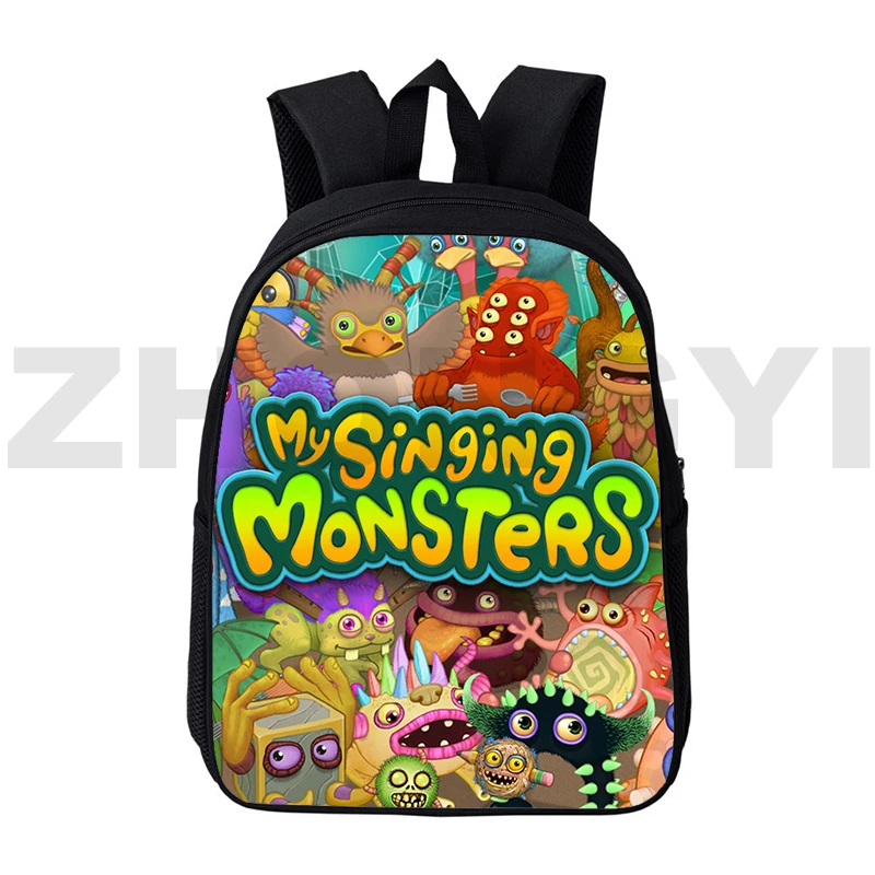 

Funny Game My Singing Monsters Cute Backpacks 3D Harajuku Cartoon Schoolbags for Girls Boys 12/16 Inch Preppy Primary Bookbag