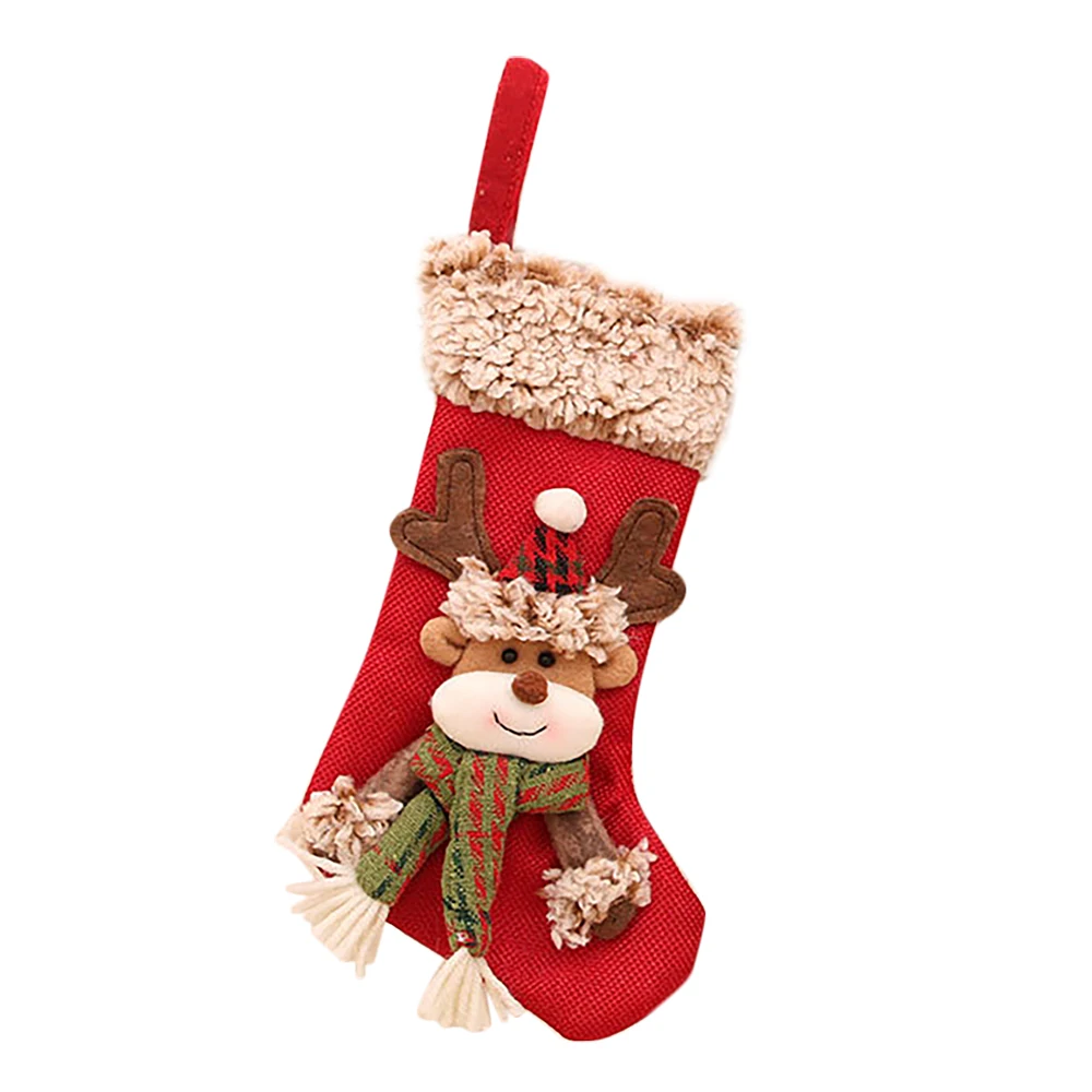 

Новогодняя подвесная Декоративная Сумка в виде Санта Клауса