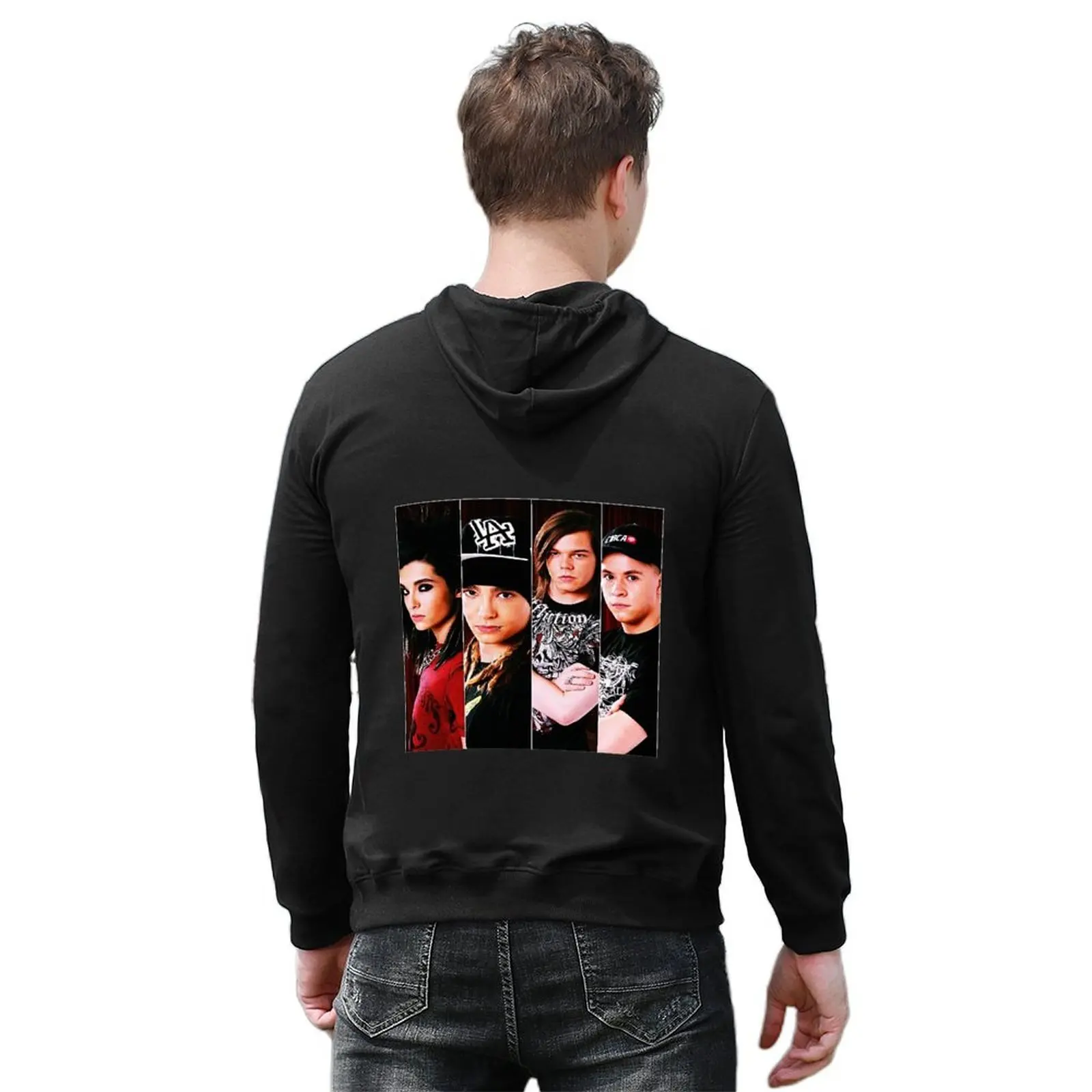 Толстовка с капюшоном сборной Tokio Hotel, футболки с рисунком, мужское пальто, мужская одежда, толстовка с капюшоном в стиле аниме (art.: 3920d223e4151) - 3920d223e4151