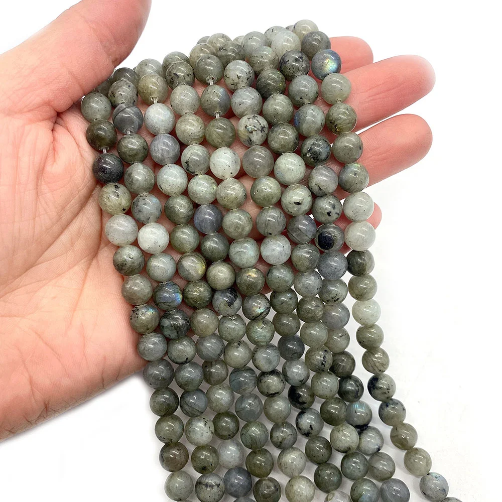 

Круглые бусины для ожерелья, 6/8/10 м, длина 38 см