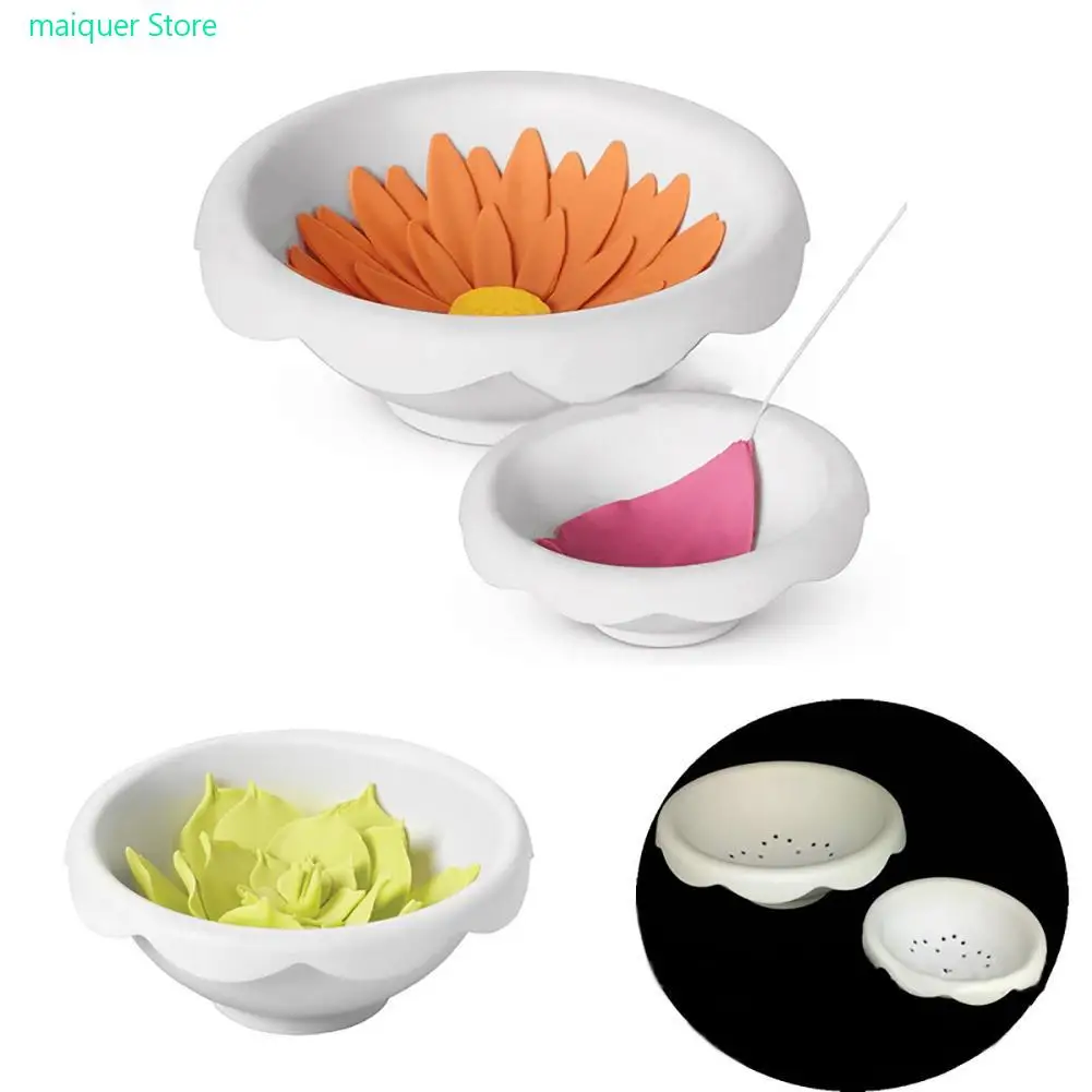 

2Pcs/Set Plastic Sugar Paste Flower Drying Mold Fondant Cake Decor Baking Tool