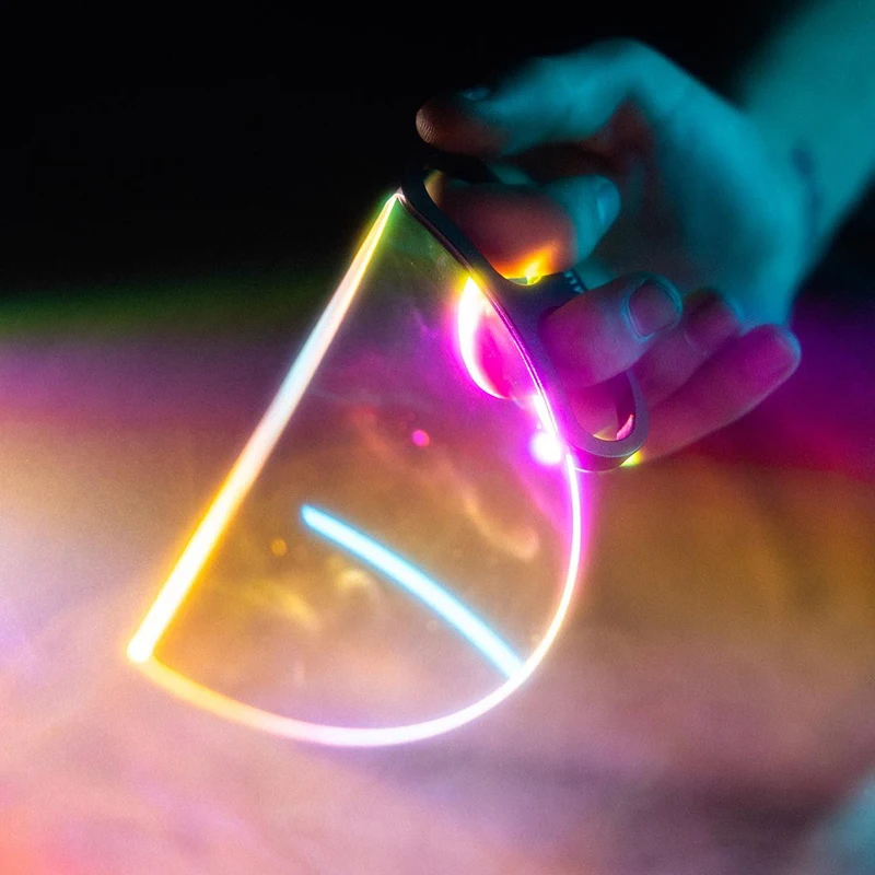 150мм Портативная раздельная диоптрическая оптическая стеклянная призма FX-фильтр.