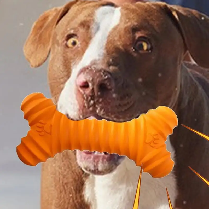 Zabawki ząbkujące dla psów Miękka guma w kształcie kości szczeniąt Wielofunkcyjny kij z Interaktywny pies odporny na gryzienie