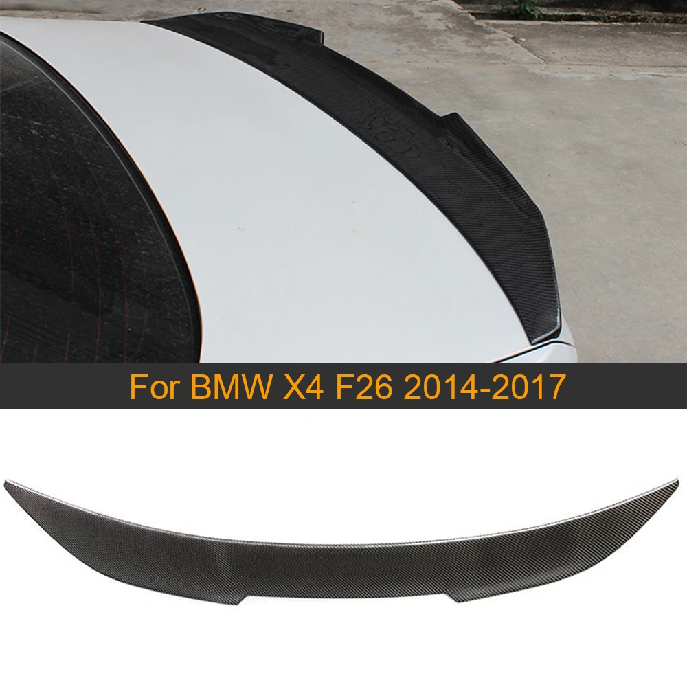 

Car Rear Trunk Lip Wing Spoiler For BMW X4 F26 2014-2017 Rear Trunk Lip Spoiler Boot Lid Wing Car Sticker Wing Carbon Fiber