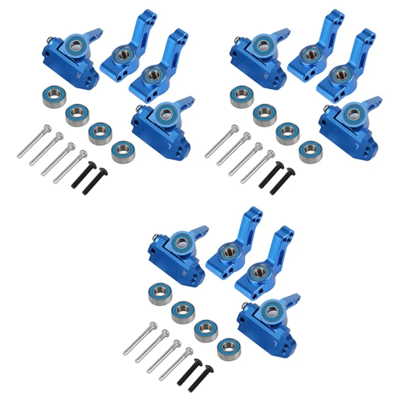 

3X Metal Front Caster Block Steering Blocks Rear Stub Axle Carriers Kit For 1/10 Traxxas 2WD Slash Stampede Rustler,1