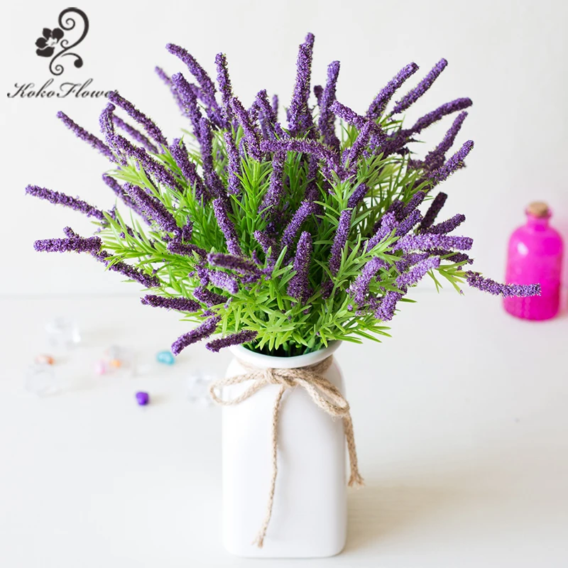 Koko недорогой Прованс Лавандовая пена искусственные цветы букет свадебное