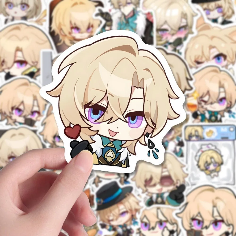 Sunsyea Honkai Star Rail Merch Наклейки с персонажами Авантюрин 49 шт. Коллекция аниме