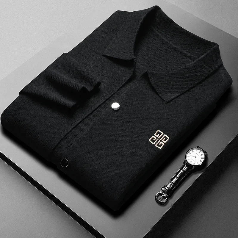 Осень-зима новый мужской свитер кардиган классический бренд мужская карманная