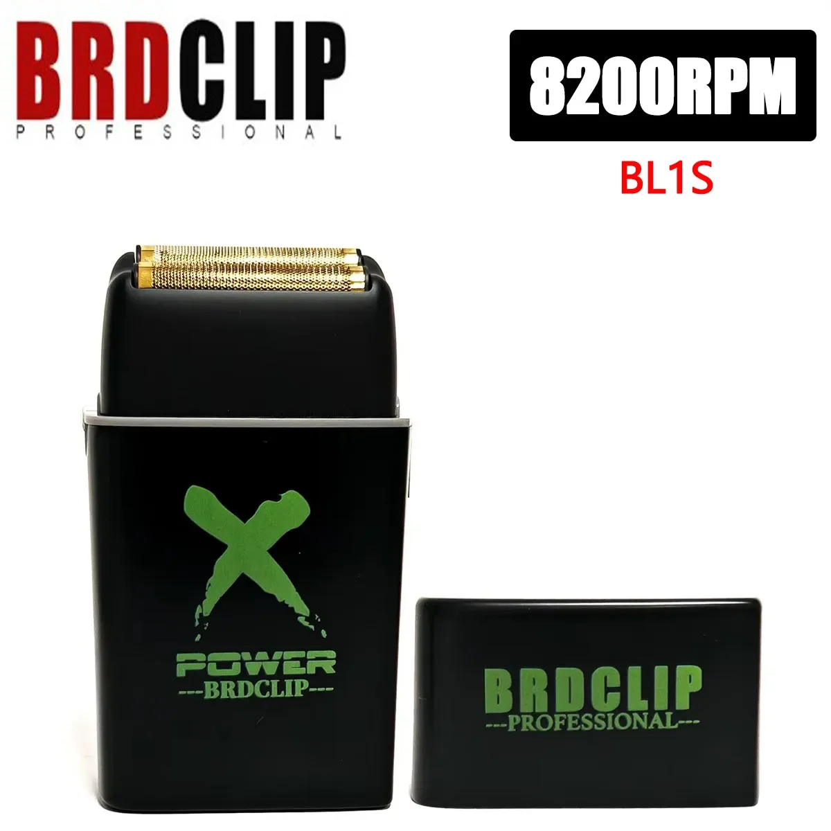 Профессиональная бритва BRDCLIP BL1S для мужчин из двойной фольги USB Беспроводная