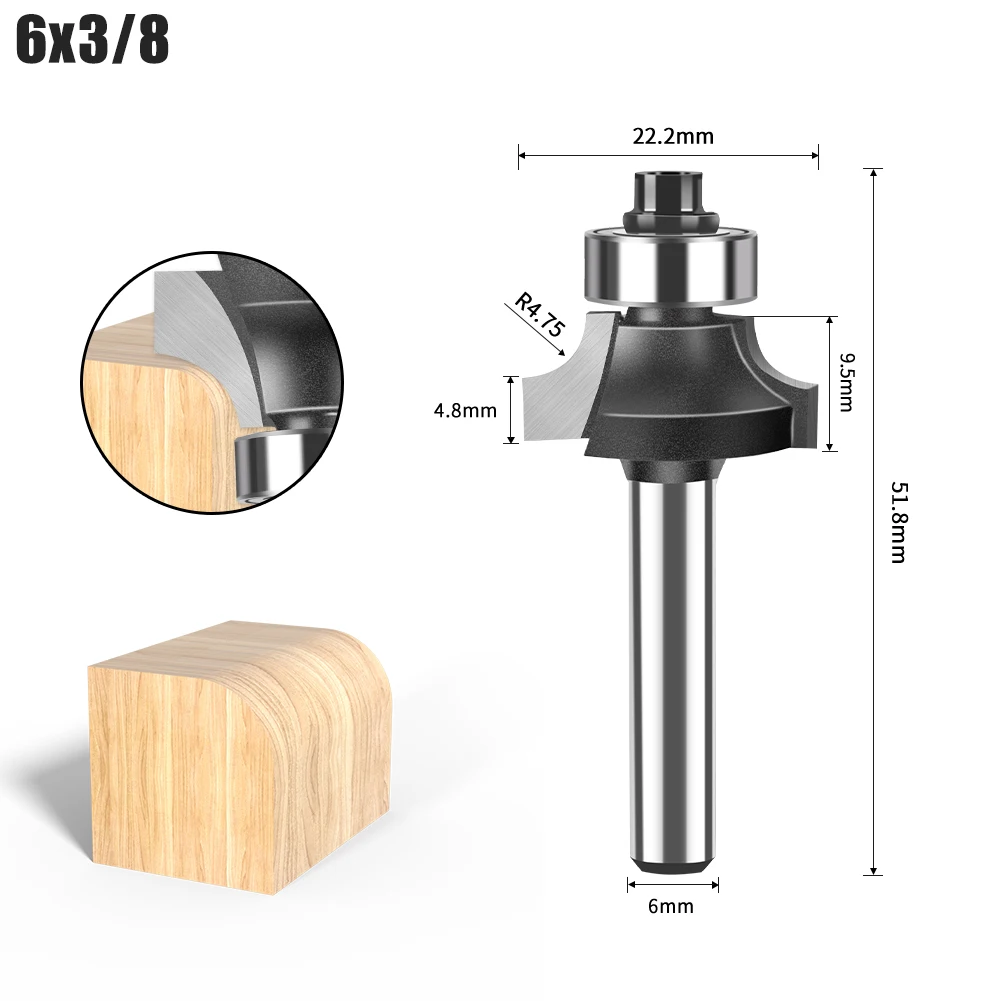 

Фреза угловая JGZUI 1/4" х 6 мм
