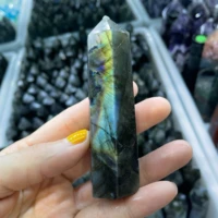 natural labradorite crystal tower point labrador feldspar quartz gemstone obelisk wand healing gifts