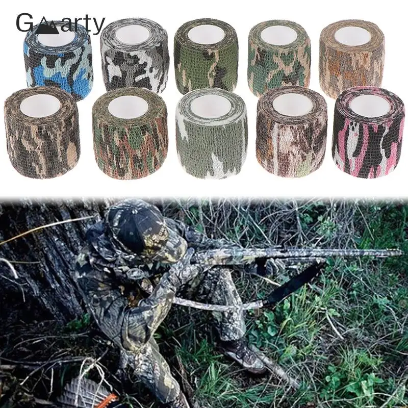 

1 Roll 4.5m Self Adhesive Camouflage Elastic Bandage Sports Protector Ankle Knee Finger Arm Elastoplast Wrap Tape