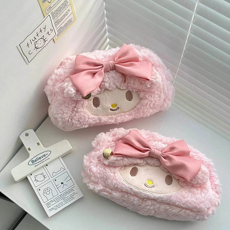Sanrio Melody Cinnamoroll модный новейший розовый плюшевый карандаш в форме сердца для