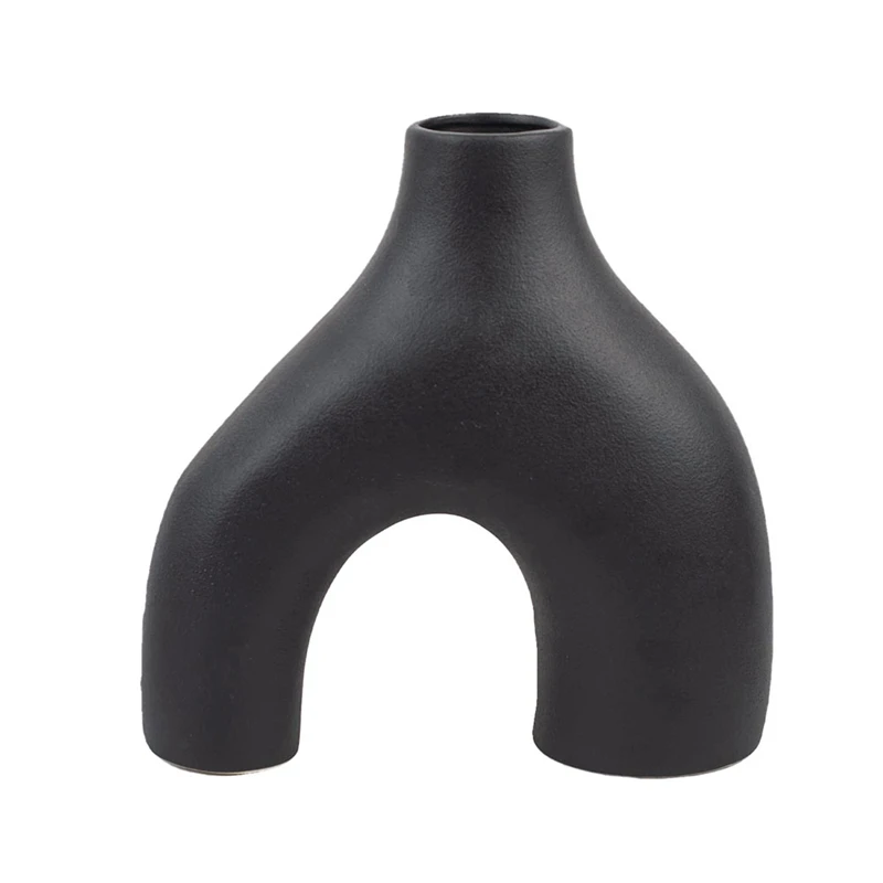 

Vase For Home Decor, For Modern Farmhouse Decor Kitchen Decor Living Room Decor Coffee Table Decor (Black)