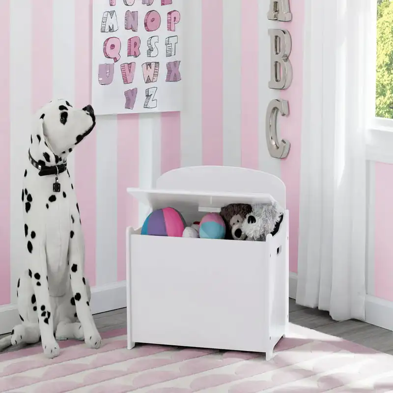 

Wood Toy Box, Bianca White